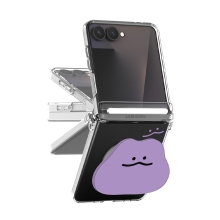 [TryCozy] 말랑말랑 베이직 Z플립시리즈 오토 힌지 클리어 하드케이스+아크릴 스마트톡