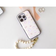 [TryCozy] 큐티 펫 카드도어범퍼케이스+핸드 진주스트랩