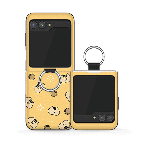 [TryCozy] 작은 친구들 갤럭시Z플립시리즈 고리형 카드도어범퍼케이스