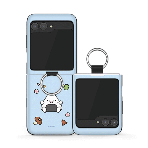 [TryCozy] 드로잉 푸드 갤럭시Z플립시리즈 고리형 카드도어범퍼케이스