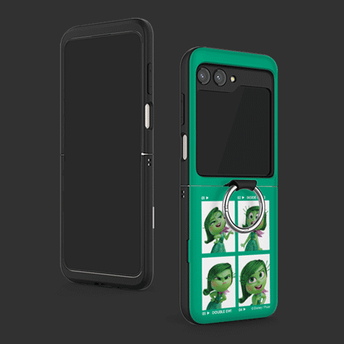 [Disney/Pixar]인사이드아웃2 포토네컷 갤럭시Z플립시리즈 고리형 카드도어범퍼케이스