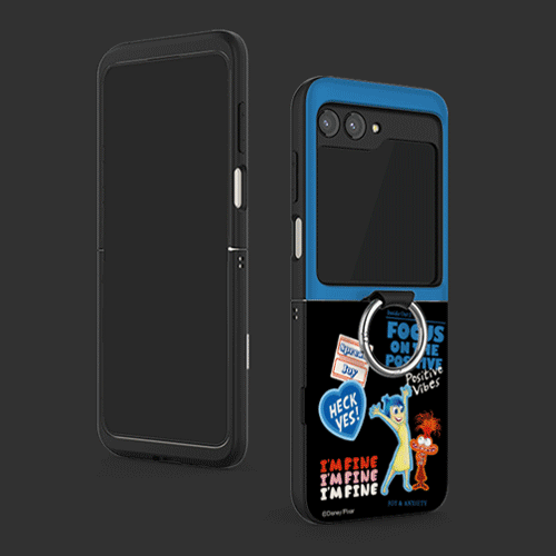 [Disney/Pixar]인사이드아웃2 이모션스 갤럭시Z플립시리즈 고리형 카드도어범퍼케이스