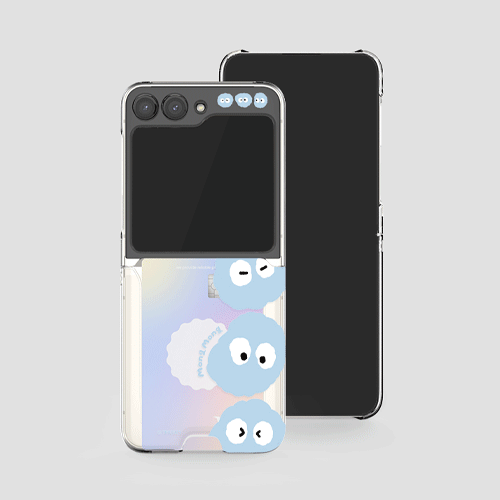 [TryCozy] 몽몽 쓰리몽 갤럭시Z플립시리즈 클리어 카드 하드케이스