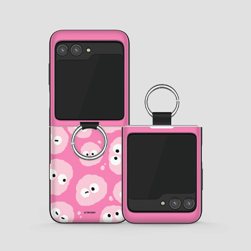 [TryCozy] 몽몽 와글와글 갤럭시Z플립시리즈 고리형 카드도어범퍼케이스