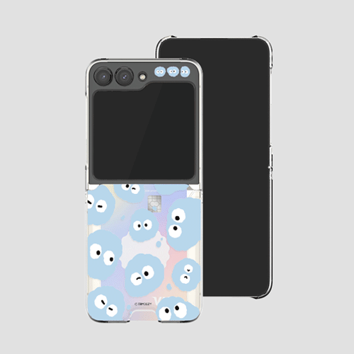 [TryCozy] 몽몽 와글와글 갤럭시Z플립시리즈 클리어 카드 하드케이스