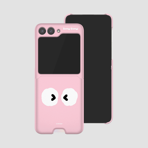 [TryCozy] 몽몽 페이스 갤럭시Z플립시리즈 카드 3D곡면하드케이스