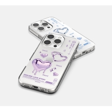 [TryCozy] 하트 레터링 투명젤리케이스