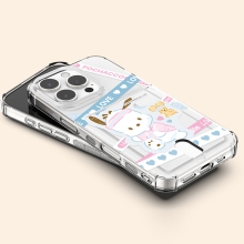 [Sanrio]산리오 캐릭터즈 LOVE 라인 클리어 에어쿠션 카드젤리케이스