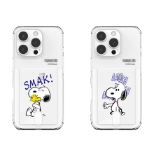 [PEANUTS]빈티지 스누피 무드 클리어 에어쿠션 카드젤리케이스