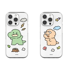 [TryCozy] 삐뚤빼뚤 공룡 투명젤리케이스