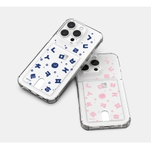 [TryCozy] 한글 패턴 클리어 에어쿠션 카드젤리케이스