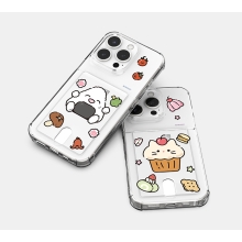 [TryCozy] 드로잉 푸드 클리어 에어쿠션 카드젤리케이스