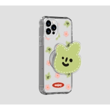 [TryCozy] 엔조이 스티치 패턴 아크릴 스마트톡 클리어 에어쿠션 젤하드케이스