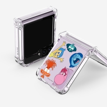 [Disney/Pixar]인사이드아웃2 써클 갤럭시Z플립시리즈 힌지보호 투명범퍼케이스