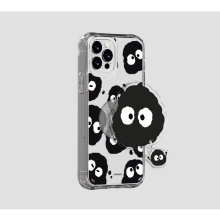 [TryCozy] 몽몽 와글와글 미니미 클리어 에어쿠션 젤하드케이스+무빙 아크릴 스마트톡