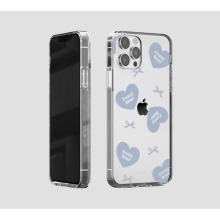 [TryCozy] 퍼지베어 하트패턴 투명젤리케이스