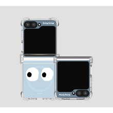 [TryCozy] 몽몽 페이스 갤럭시Z플립시리즈 힌지보호 맥세이프 투명범퍼케이스