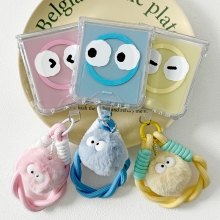 [TryCozy] 먼지몽 페이스 로프 스트랩 갤럭시Z플립시리즈 힌지보호 맥세이프 투명범퍼케이스