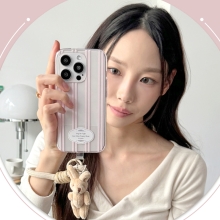 [TryCozy] 퍼지베어 파자마 로프 스트랩 투명젤리케이스