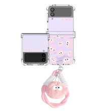 [TryCozy] 먼지몽 와글와글 로프 스트랩 갤럭시Z플립시리즈 힌지보호 투명범퍼케이스