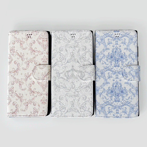 [TryCozy] 빈티지 엔틱 패턴 사피아노 다이어리케이스