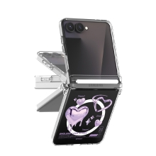 [TryCozy] 하트 레터링 Z플립시리즈 오토 힌지 마그네틱 클리어 하드케이스(맥세이프 호환)