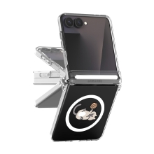 [TryCozy] 냥이의 하루 Z플립시리즈 오토 힌지 마그네틱 클리어 하드케이스(맥세이프 호환)