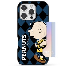 [PEANUTS]스누피 프렌즈 런 패턴 투카드 맥세이프 범퍼케이스