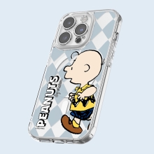 [PEANUTS]스누피 프렌즈 런 패턴 클리어 렌즈가드 마그네틱 젤하드 케이스
