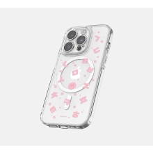 [TryCozy] 한글 패턴 클리어 렌즈가드 마그네틱 젤하드 케이스