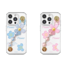 [TryCozy] 플라워레터링 체인 카드투명하드케이스