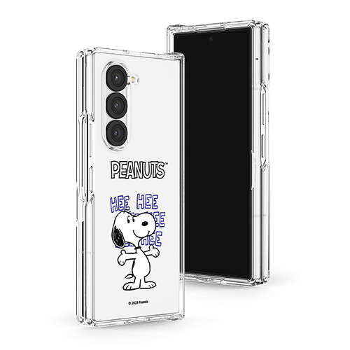 [PEANUTS]빈티지 스누피 무드 갤럭시Z폴드시리즈 힌지보호 투명하드케이스
