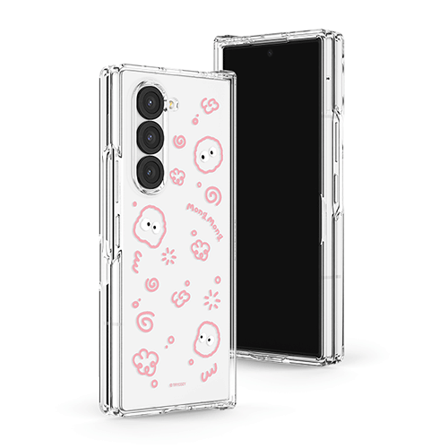 [TryCozy] 몽몽 두들 갤럭시Z폴드시리즈 힌지보호 투명하드케이스