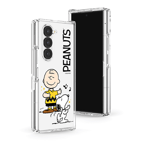 [PEANUTS]스누피 씽앤쏭 갤럭시Z폴드시리즈 힌지보호 투명하드케이스
