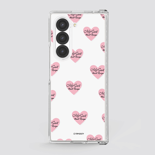 [TryCozy] 하트 레시피 갤럭시Z폴드시리즈 힌지보호 투명하드케이스