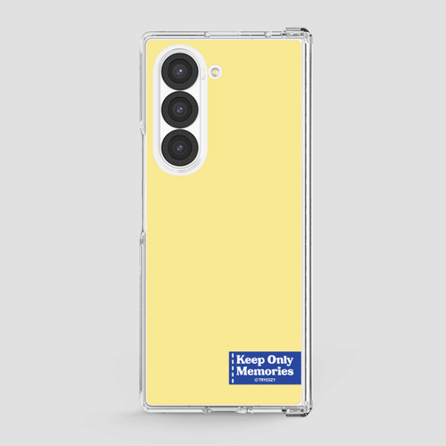 [TryCozy] 솔리드 라벨 프레쉬 갤럭시Z폴드시리즈 힌지보호 투명하드케이스