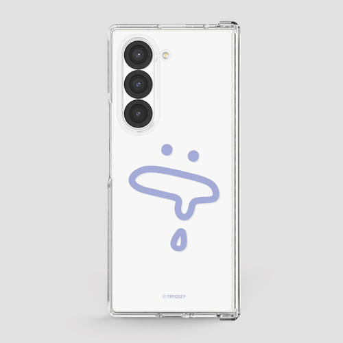 [TryCozy] 빅 와글와글 갤럭시Z폴드시리즈 힌지보호 투명하드케이스