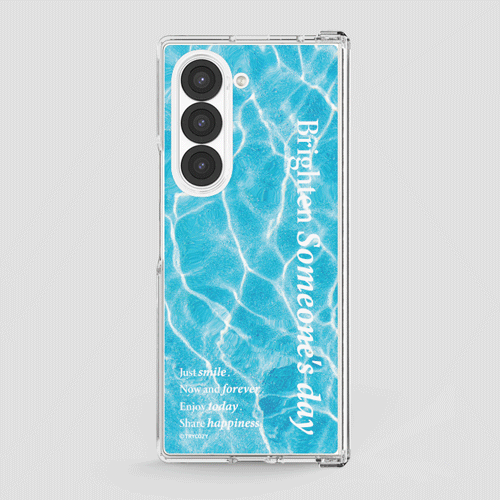 [TryCozy] 베케이션 무드 포토 갤럭시Z폴드시리즈 힌지보호 투명하드케이스