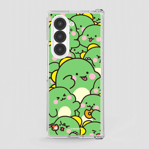 [TryCozy] 리틀티노 와글와글 갤럭시Z폴드시리즈 힌지보호 투명하드케이스