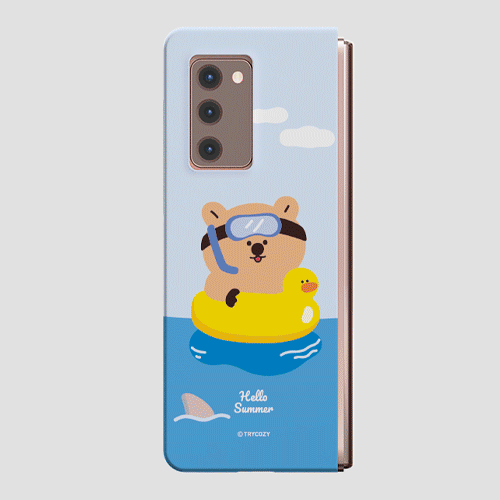 [TryCozy] 쿼카 여름 휴가 갤럭시Z폴드시리즈 하드케이스