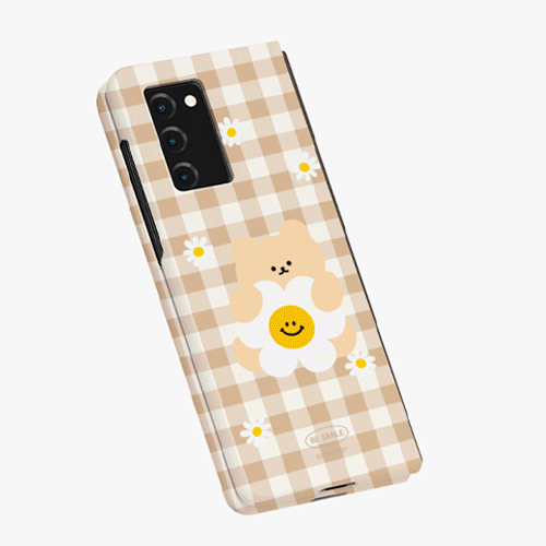 [TryCozy] 동물 데이지 체크 갤럭시Z폴드시리즈 하드케이스