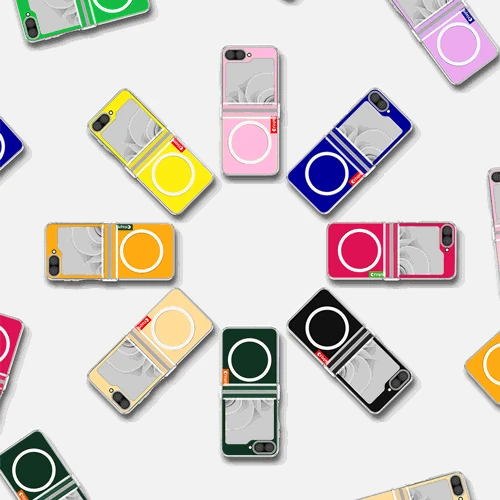 크리스피 하이브리드 컬러 맥세이프 케이스(갤럭시Z플립)