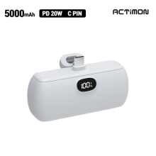 엑티몬 PD20W 고속 도킹형 LCD 보조배터리 C타입 5000mAh(M-PD20-MINI5000-CP)