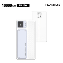 엑티몬 PD20W LCD 고속 보조배터리 10000mAh(C타입 일체형)(MON-LCD-PD20-10000)