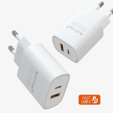 JETTSE 2포트 PD 30W 고속충전기 PD+USB 고속 충전기(케이블미포함)
