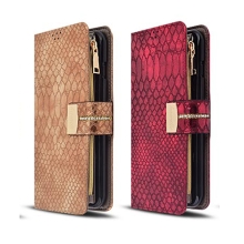 카밀레 파이톤 지퍼 다이어리 케이스