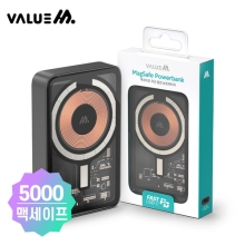 밸류엠 투명 맥세이프 보조배터리 5000mA