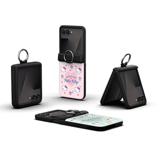 [Sanrio]산리오 캐릭터즈 큐티 Z플립 오토 힌지 카드도어범퍼케이스