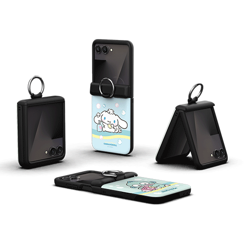 [Sanrio]산리오 캐릭터즈 목욕 Z플립 오토 힌지 카드도어범퍼케이스