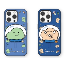 [TryCozy] 삐뚤빼뚤 공룡 우주 마그네틱 카드도어범퍼케이스+아크릴 마그네틱 톡